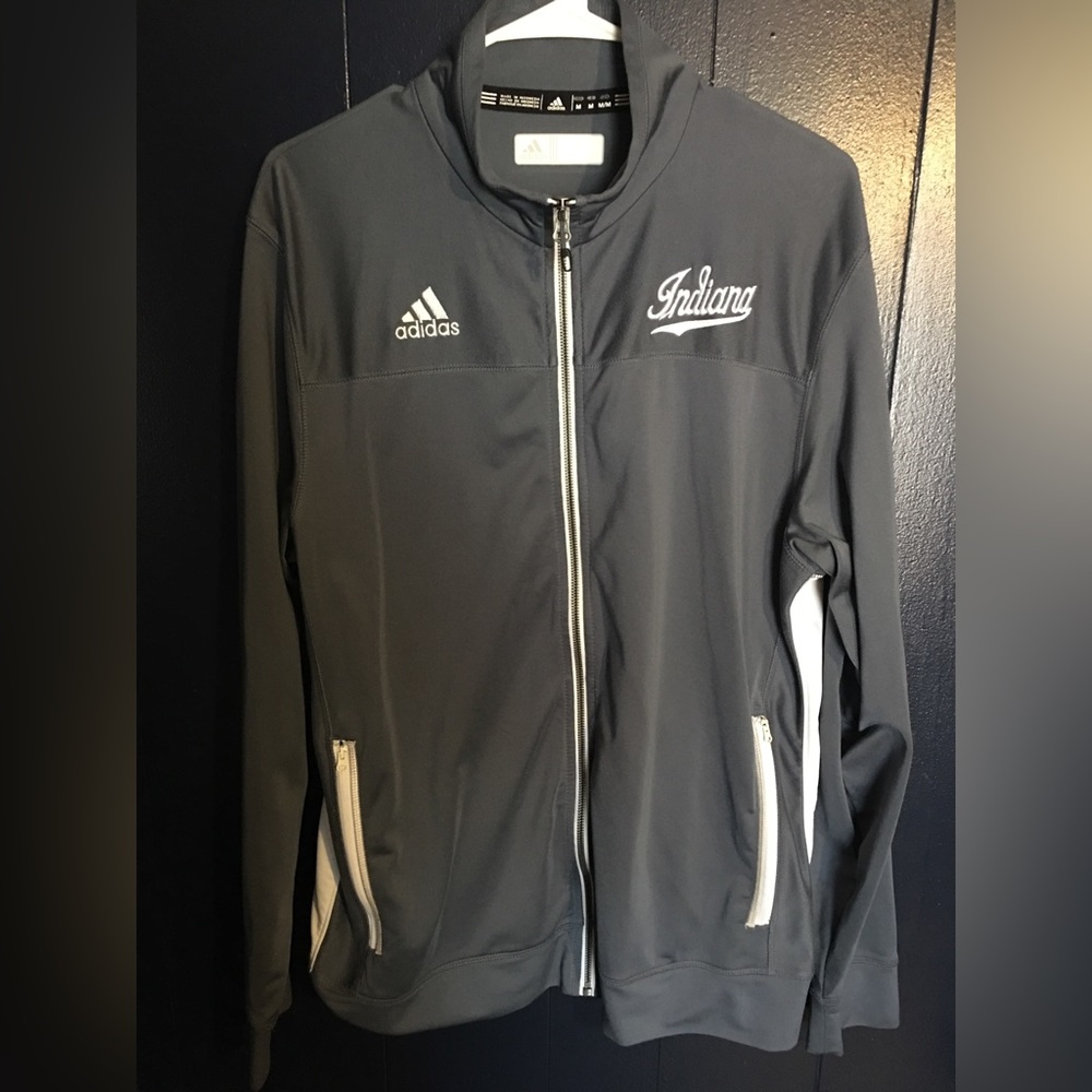 adidas Indiana University Running Jacket Full Zip Medium